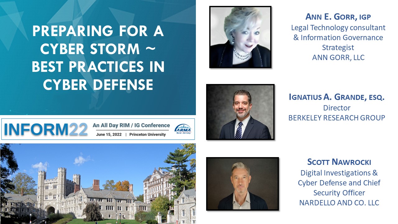 Preparing for a Cyberstorm Event Preparing for a Cyberstorm Event